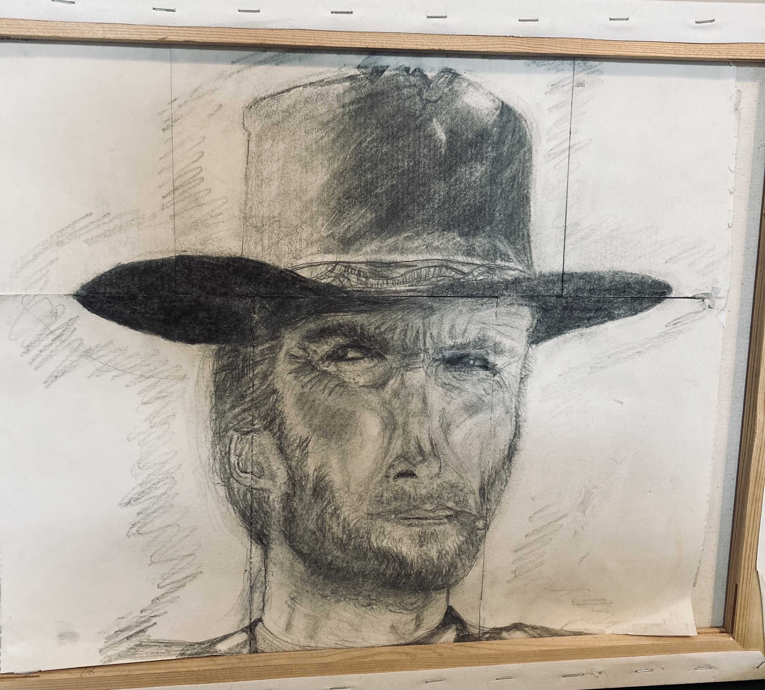 Michael Johnson’s Clint Eastwood portrait